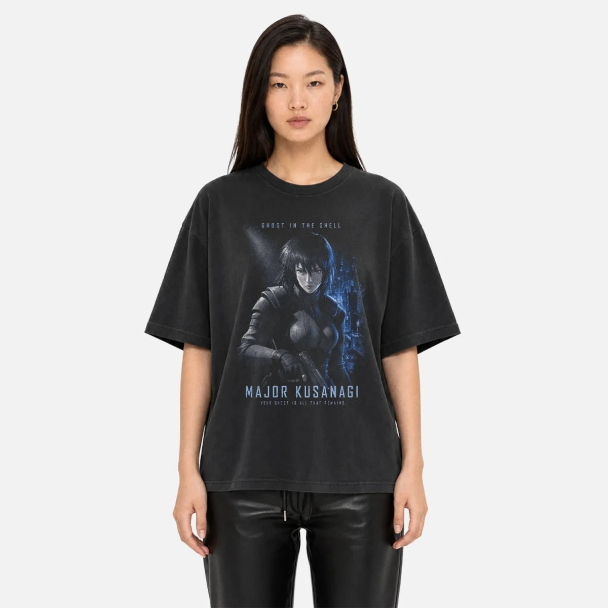 Cyborg Commander Tee – Your Ghost Is All That Remains Cyberpunk Shirt - Cruel Royalty
