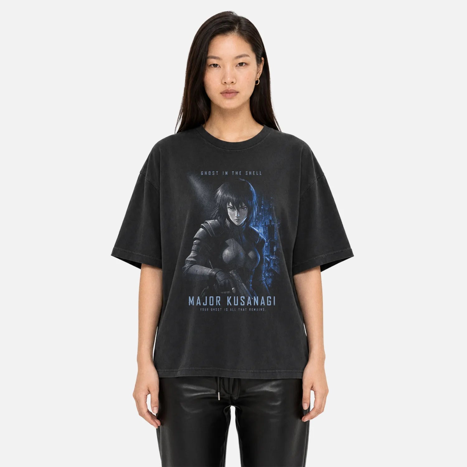 Cyborg Commander Tee – Your Ghost Is All That Remains Cyberpunk Shirt - Comfort Colors