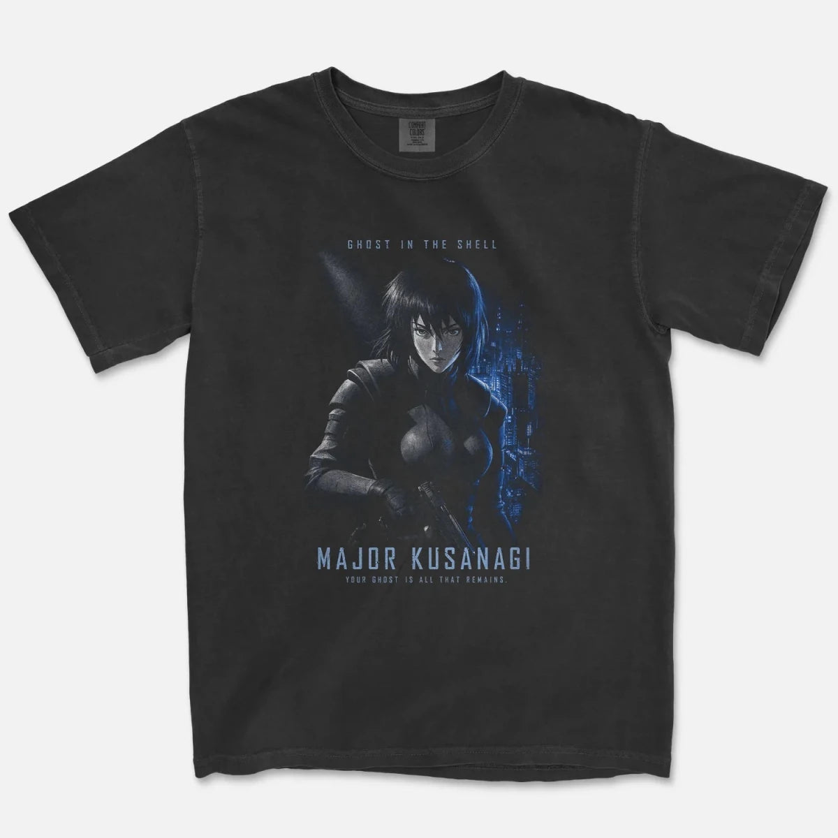 Cyborg Commander Tee – Your Ghost Is All That Remains Cyberpunk Shirt - Cruel Royalty