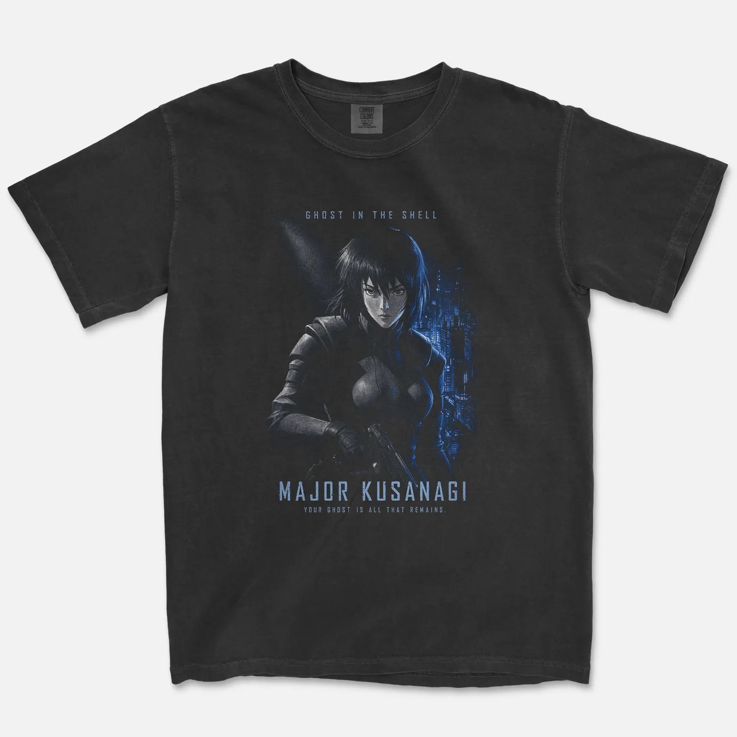 Cyborg Commander Tee – Your Ghost Is All That Remains Cyberpunk Shirt - Comfort Colors