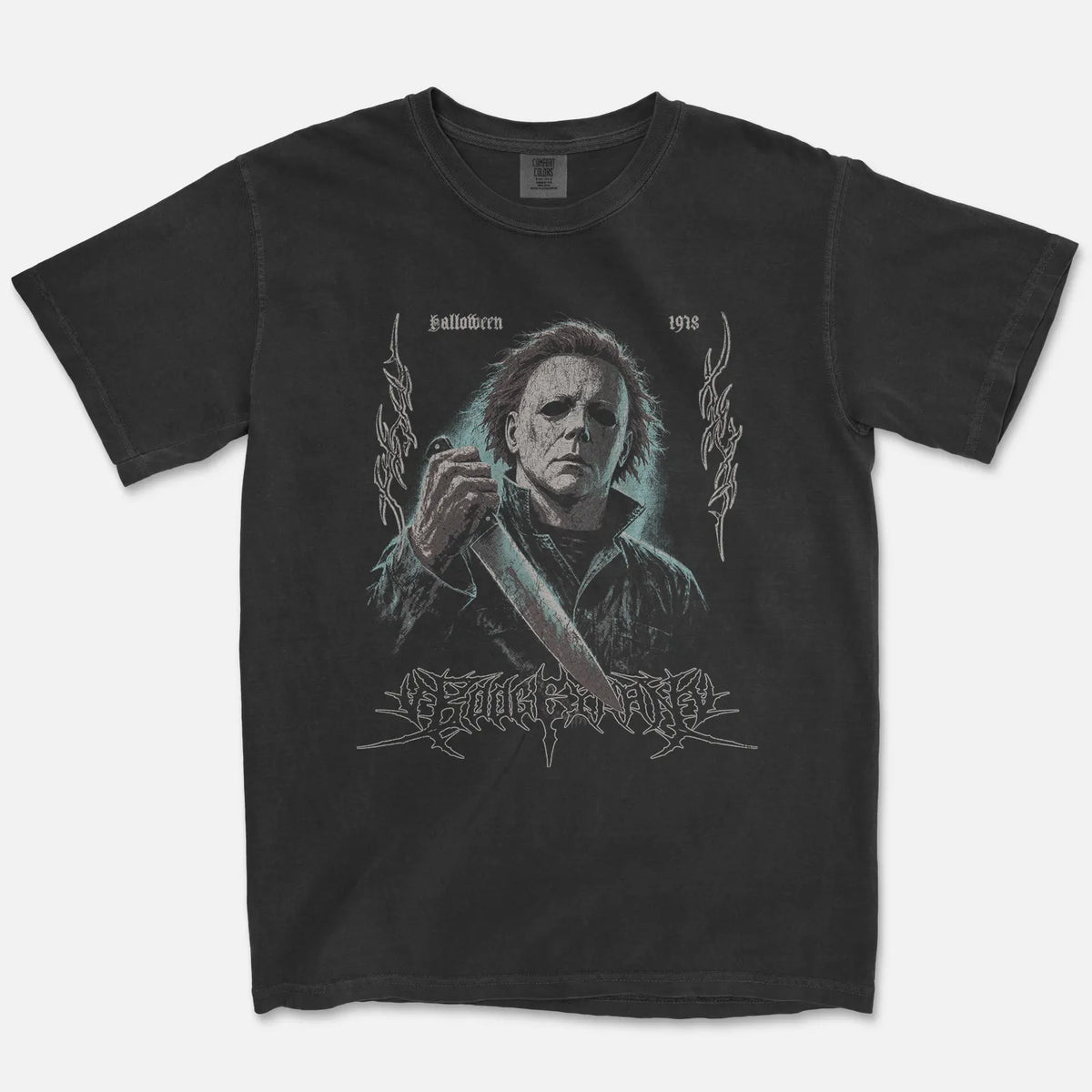 Boogeyman Tee – Black Metal Slasher Shirt