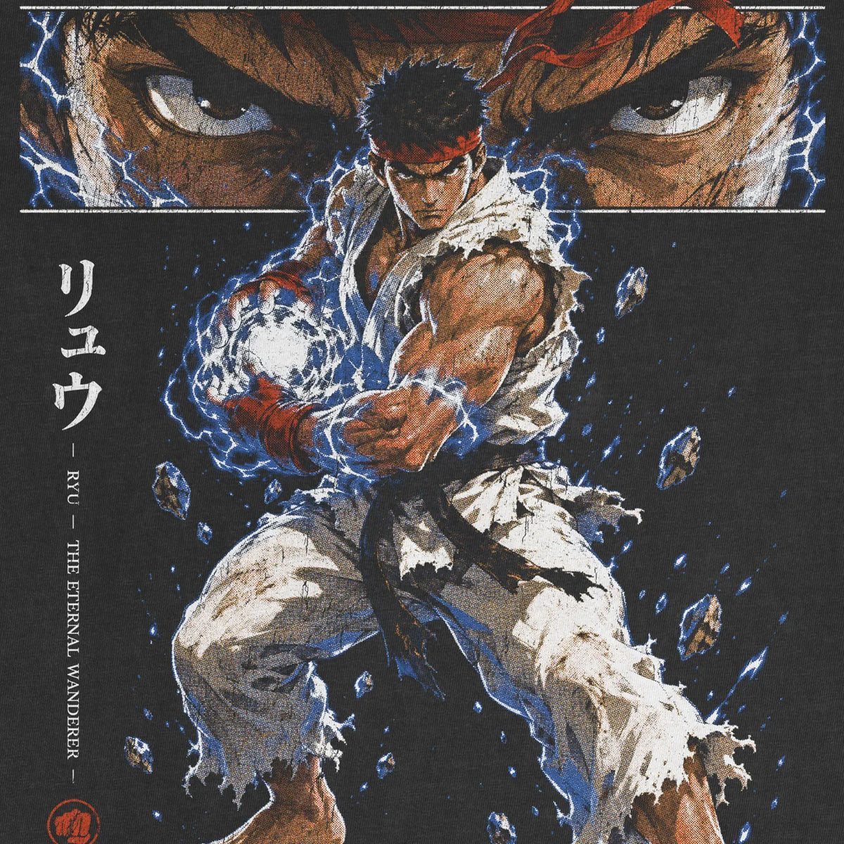 Wandering Fighter Tee – Retro Arcade Karate Shirt