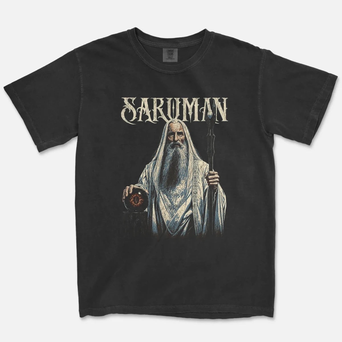 White Wizard Tee – Dark Fantasy Sorcerer Shirt - Cruel Royalty