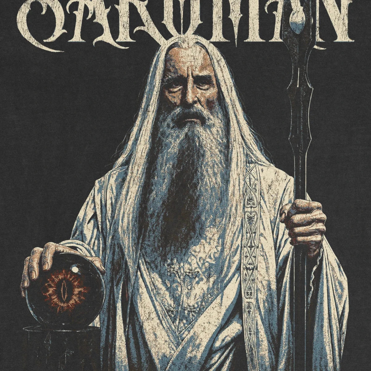 White Wizard Tee – Dark Fantasy Sorcerer Shirt - Cruel Royalty