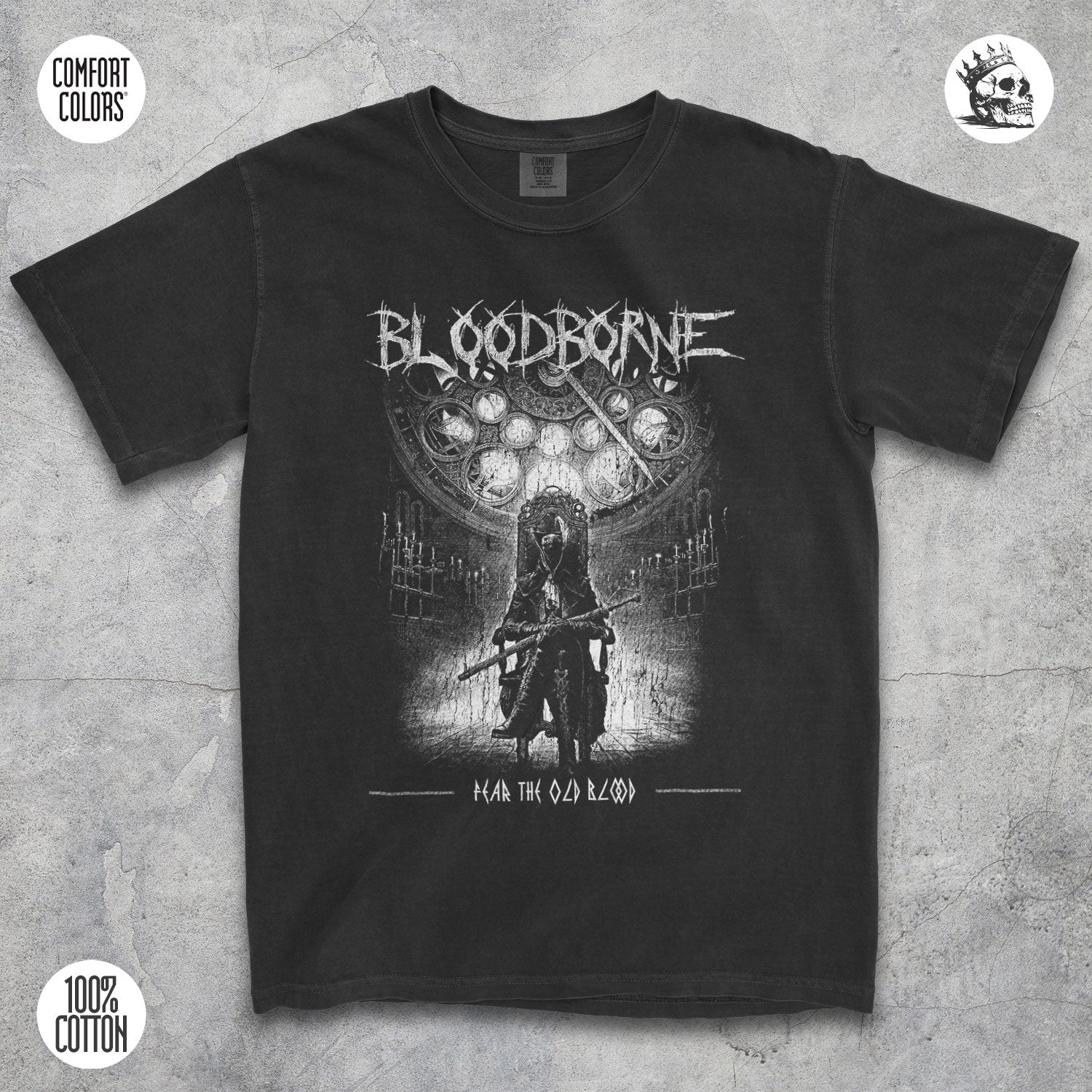 Bloodborne Shirt – Gothic Horror Hunter Tee for Soulslike Fans