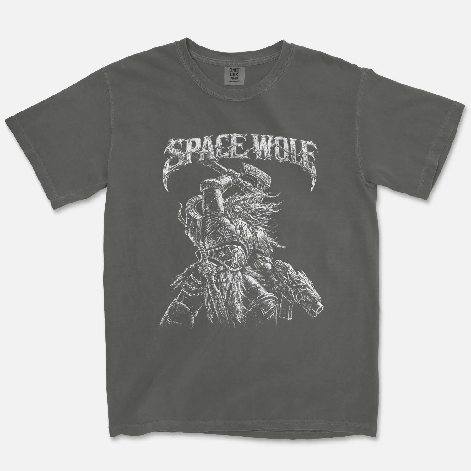 Space Wolf Tee – Viking Space Marine Grimdark Warrior Shirt - Comfort Colors