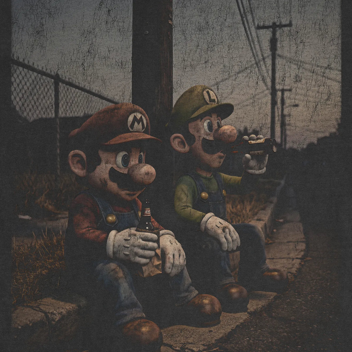 Plumber Bros Tee – Retro Gamer Dark Humor Shirt