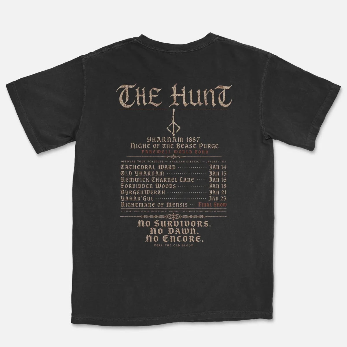 The Hunt Tee – Night of the Beast Purge Farewell World Tour Shirt - Cruel Royalty