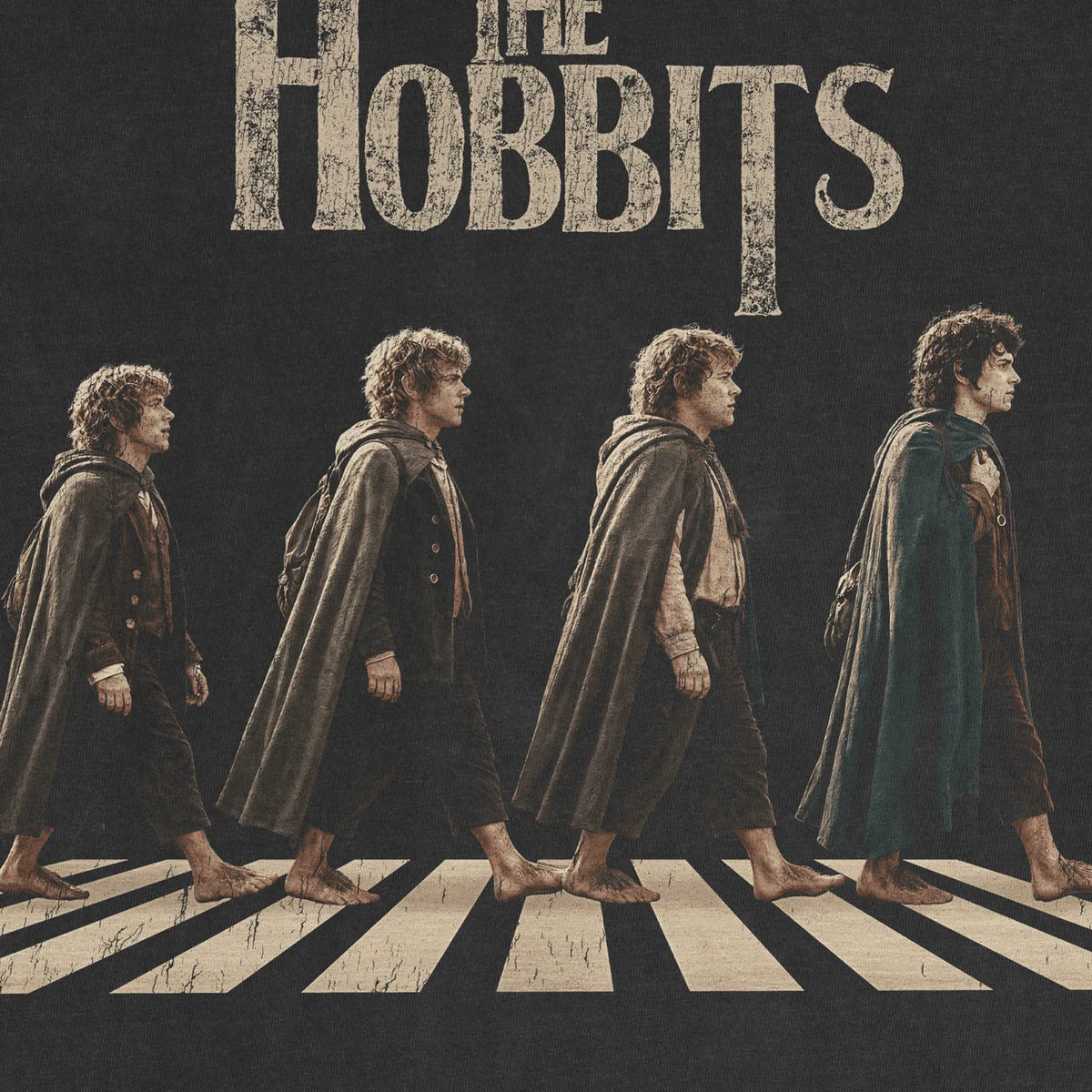 Barefoot Four Tee – Epic Fantasy Crosswalk Shirt