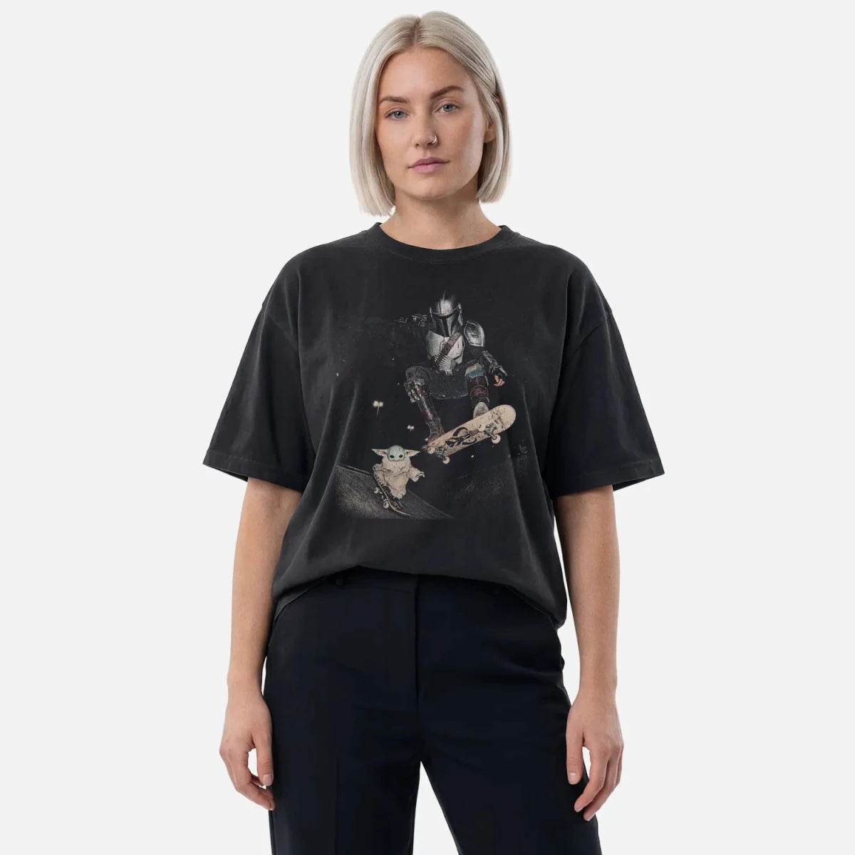 Mandalorian Grogu Skatepark Tee – Baby Yoda Star Wars Shirt - Cruel Royalty