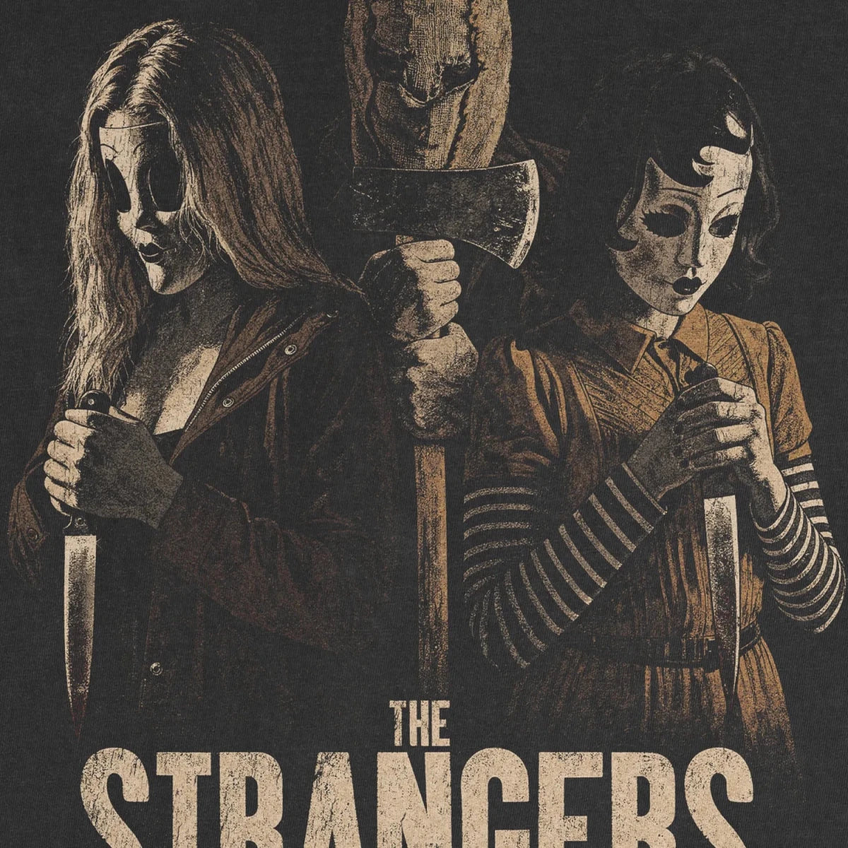 Strangers Tee – Masked Slasher Horror Shirt - Cruel Royalty