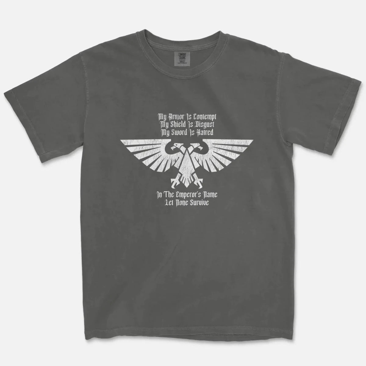 Warhammer 40k Aquila Tee – Litany of Hate Space Marine Shirt - Cruel Royalty