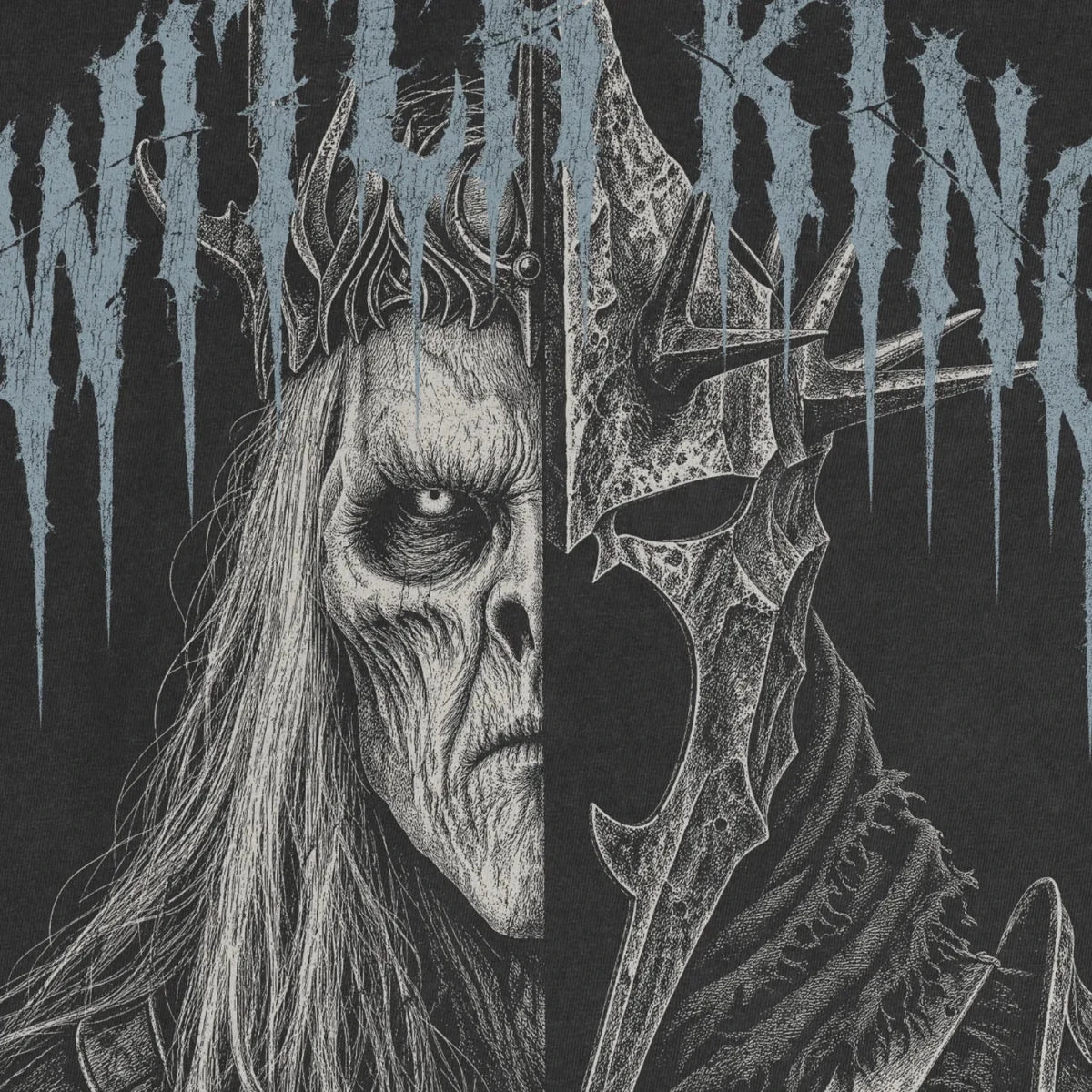 Undead King Tee – Dark Fantasy Wraith Shirt - Cruel Royalty
