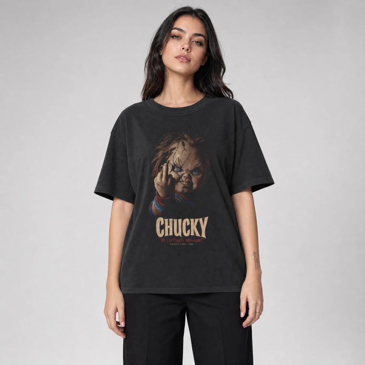 Wanna Play Tee – Possessed Doll Shirt - Cruel Royalty