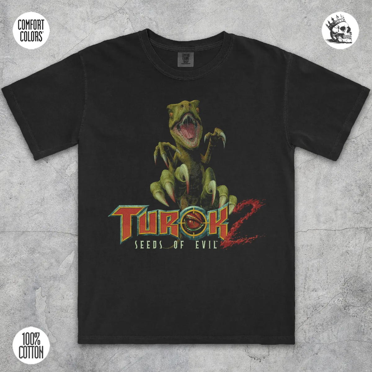 Turok 2 Tee – Seeds of Evil Retro Gaming Shirt - Cruel Royalty