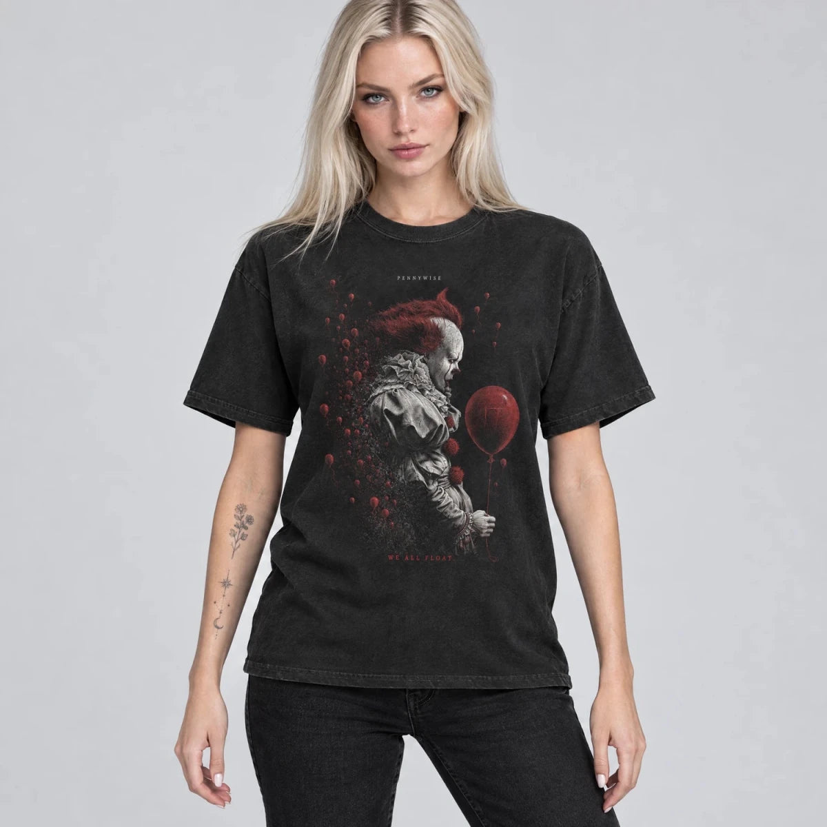 Dancing Clown Tee – Red Balloon Horror Shirt - Cruel Royalty