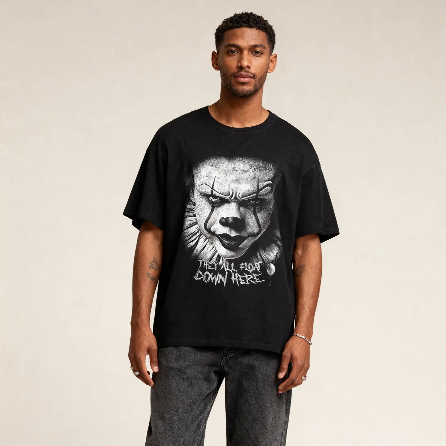 Pennywise Shirt – IT Clown Horror Movie Graphic Tee | Cruel Royalty - Cruel Royalty
