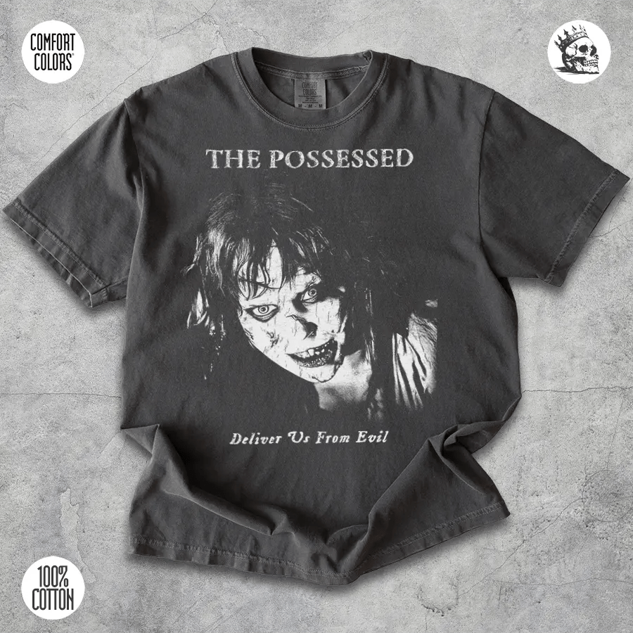 The Exorcist Shirt – The Possessed 1973 Horror Graphic Tee | Cruel Royalty - Cruel Royalty